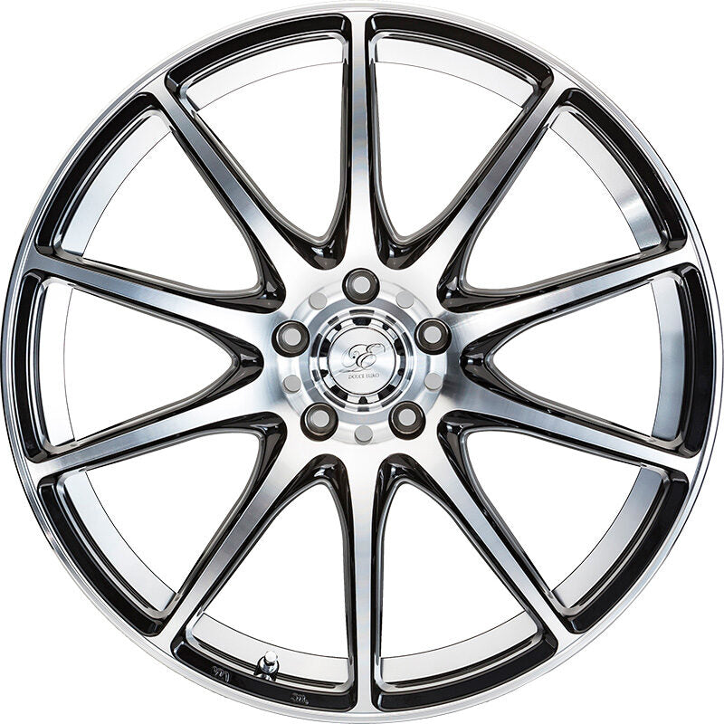 5ZIGEN D-EURO SPORT 19X8.5 +45 5-100 BLACK POLISH 5ZIGEN-00012