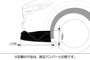 AUTOEXE FRONT UNDER SPOILER PIANO BLACK PAINTED FOR MAZDA CX-5 KF SERIES-500001 ONWARDS KFA1V4900