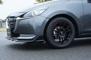 AUTOEXE FRONT UNDER SPOILER PIANO BLACK PAINTED FOR MAZDA MAZDA2 DJ PRE-FACELIFT MODELS DJA1V4900