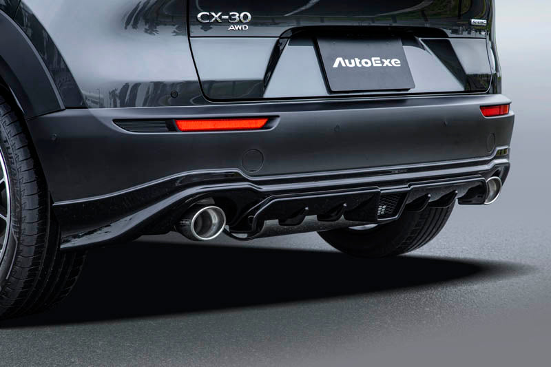 AUTOEXE REAR UNDER SPOILER PIANO BLACK PAINTED FOR MAZDA CX-30 DM SERIES DMA1V4930