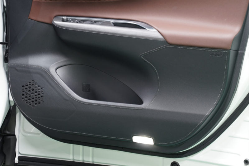 TOMS DOOR KICK PROTECTOR GRAY STITCH FOR TOYOTA HARRIER MXUA80 85 08471-TAU80