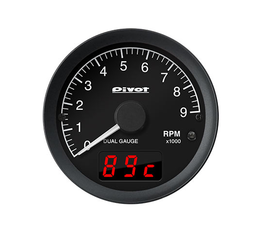 PIVOT DUAL GAUGE RS TACHOMETER WHITE LIGHTING OBD FOR DAIHATSU MIRA COCOA L675 685S KF DRX-T