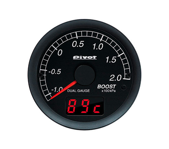 PIVOT DUAL GAUGE 60MM WHITE FOR DAIHATSU BOON M312S KJ-VET DXB