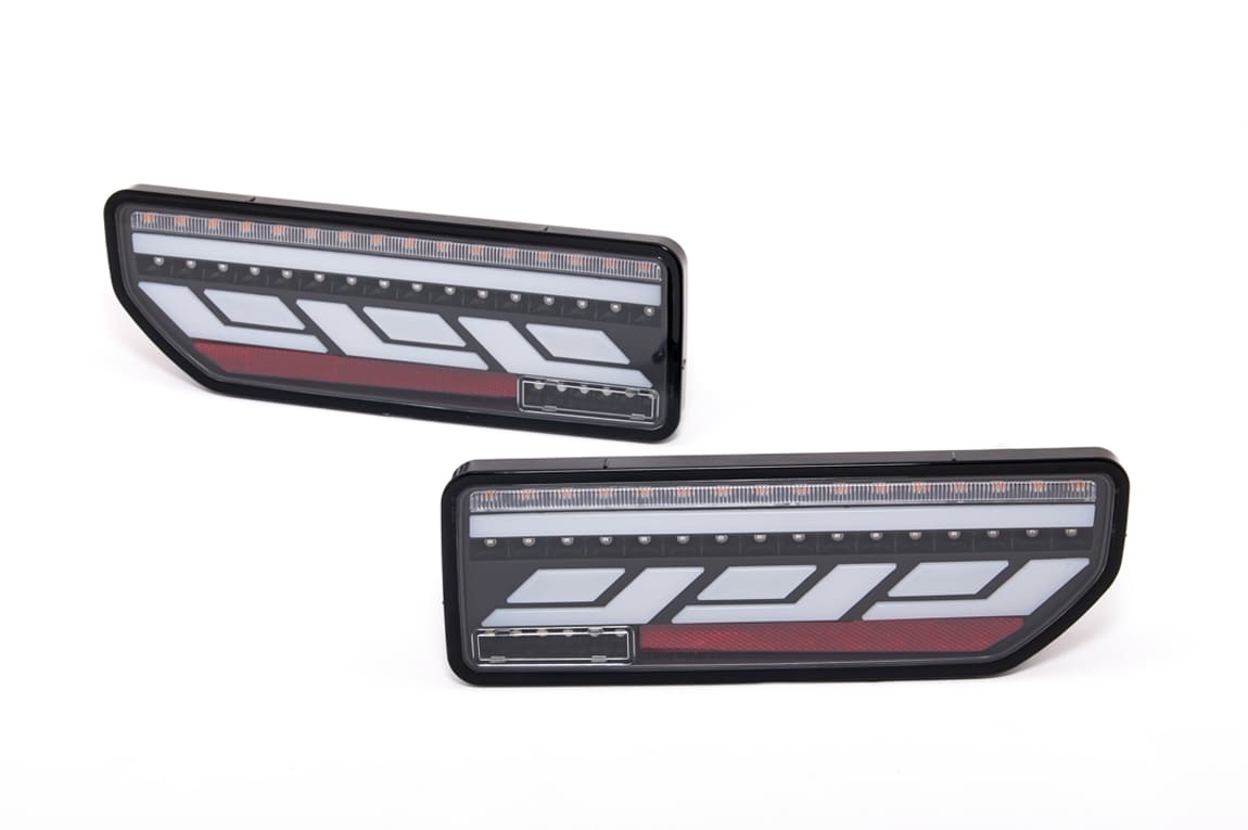 SHOWA GARAGE LED TAIL LAMP CLEAR LENS WHITE BAR FOR SUZUKI JIMNY JB64 JB74 JC74 E00162