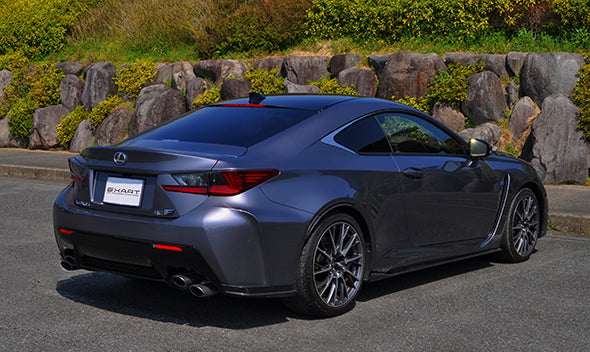 EXART IVSC MUFFLER CARBON FIBER OVAL TAIL EXHAUST EXHAUST FOR LEXUS RC F DBA-USC10 2UR-GSE EA01-LX107-CARBON-FIBER-OVAL-TAIL