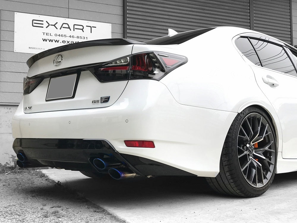 EXART IVSC MUFFLER STAINLESS STEEL OVAL TAIL EXHAUST EXHAUST FOR LEXUS GS F DBA-URL10 2UR-GSE EA01-LX109-STAINLESS-STEEL-OVAL-TAIL