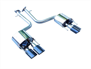 EXART IVSC MUFFLER WITH GRAPHITE METALLIC OVAL TAILPIPES (110MM X 70MM 4 PIECES) EXHAUST EXHAUST FOR LEXUS IS500 5BA-USE30 2UR-GSE EA01-LX111-GRAPHITE-METALLIC-OVAL-TAILPIPES-110MM-X-70MM-4-PIECES