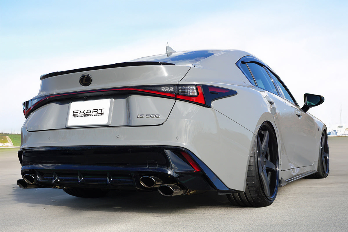 EXART IVSC MUFFLER TITANIUM OVAL TAILPIPE (110MM X 70MM 4 PIECES) EXHAUST EXHAUST FOR LEXUS IS500 5BA-USE30 2UR-GSE EA01-LX111-TITANIUM-OVAL-TAILPIPE-110MM-X-70MM-4-PIECES