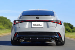 EXART IVSC MUFFLER STAINLESS STEEL OVAL TAILPIPE (110MM X 70MM 4 PIECES) EXHAUST EXHAUST FOR LEXUS IS500 5BA-USE30 2UR-GSE EA01-LX111-STAINLESS-STEEL-OVAL-TAILPIPES-110MM-X-70MM-4-PIECES