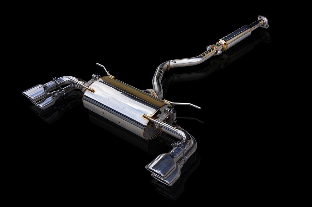 EXART IVSC MUFFLER WITH GRAPHITE METALLIC TAILPIPE EXHAUST EXHAUST FOR TOYOTA GR86 3BA-ZN8 SUBARU BRZ 3BA-ZD8 FA24 EA01-TY112-G