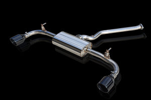 EXART ONE MUFFLER GRAPHITE METALLIC CIRCULAR TAILPIPE (OUTER DIAMETER Φ114) EXHAUST EXHAUST FOR TOYOTA RAV4 6AA-AXAH54 HYBRID A25A-FXS A25A-3NM-4NM EA02-TY113-G