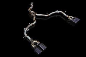 EXART ONE MUFFLER GRAPHITE TAIL EXHAUST EXHAUST FOR TOYOTA ALPHARD VELLFIRE 6AA-AAHH40W A25A-FXS EA02-TY122-G
