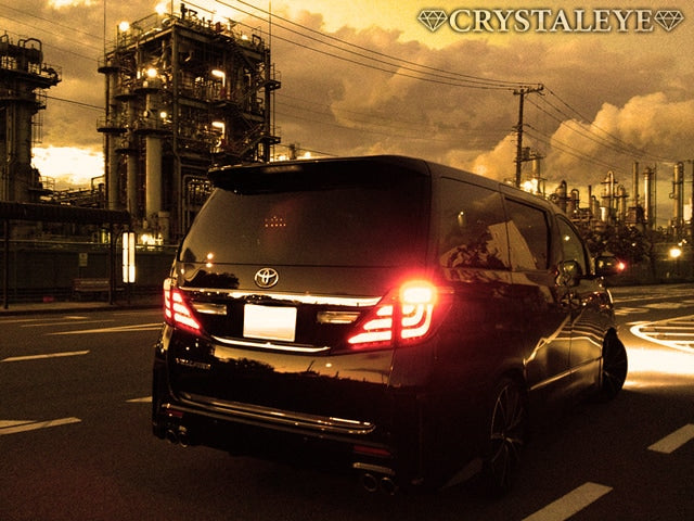 CRYSTAL EYE FIBER LED TAIL LAMP STANDARD MODEL (RED CLEAR) FOR TOYOTA 20 VELLFIRE 20 ALPHARD EARLY LATE HYBRID COMPATIBLE J193RC