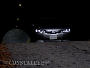 CRYSTAL EYE FIBER LED SEQUENTIAL TURN SIGNAL HEADLIGHT V2 BLACK FOR SUBARU LEGACY TOURING WAGON B4 BM BR L181-BK