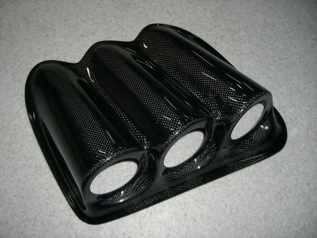 YR ADVANCE TRIPLE CARBON METER HOOD 60 UNPAINTED FOR MITSUBISHI LANCER EVOLUTION X CZ4A YR-ADVANCE-00002