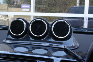 YR ADVANCE TRIPLE CARBON METER HOOD 60 MATT BLACK FOR MITSUBISHI LANCER EVOLUTION X CZ4A YR-ADVANCE-00003