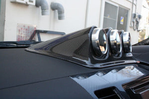 YR ADVANCE TRIPLE CARBON METER HOOD 60 MATT BLACK FOR MITSUBISHI LANCER EVOLUTION X CZ4A YR-ADVANCE-00003