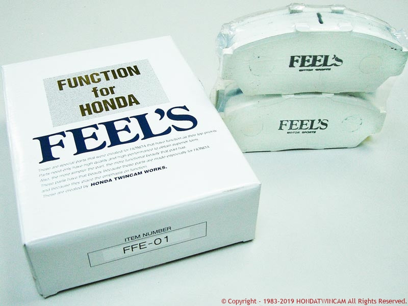 FEEL'S HONDA TWINCAM BRAKE PADS (EVO SERIES) FRONT FOR HONDA INTEGRA DC5 TYPER FEELS-00677