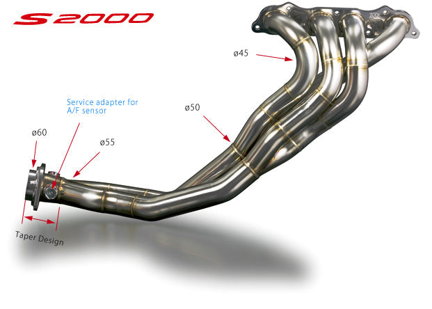 TODA RACING Torquie-kun Exhaust Manifold 4-2-1 SUS  For S2000 F20C F22C 18100-AP1-001