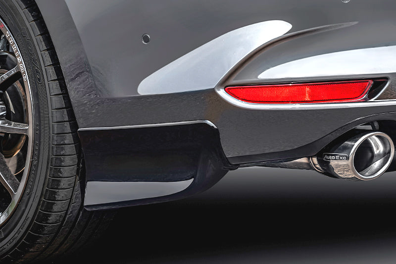 AUTOEXE REAR SIDE UNDER SPOILER BLACK PAINTED FOR MAZDA MAZDA3 BP SERIES SEDAN BPA1V4930