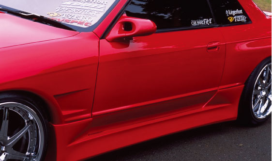 CAR MAKE T&E [VERTEX] R32 SKYLINE 2DOOR SIDE STEP L R SET RIGHT SIDE (DRIVER'S SIDE) ONLY FOR  CARMAKETE-02334