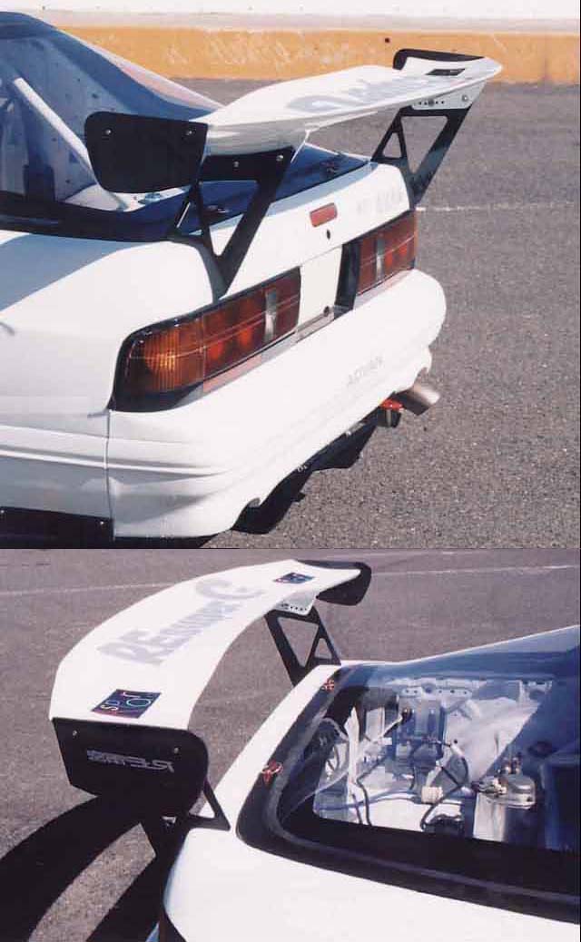 RE-AMEMIYA REAR SPOILER-GT II WET CARBON FOR MAZDA RX-7 FC3S 22080120CGT02