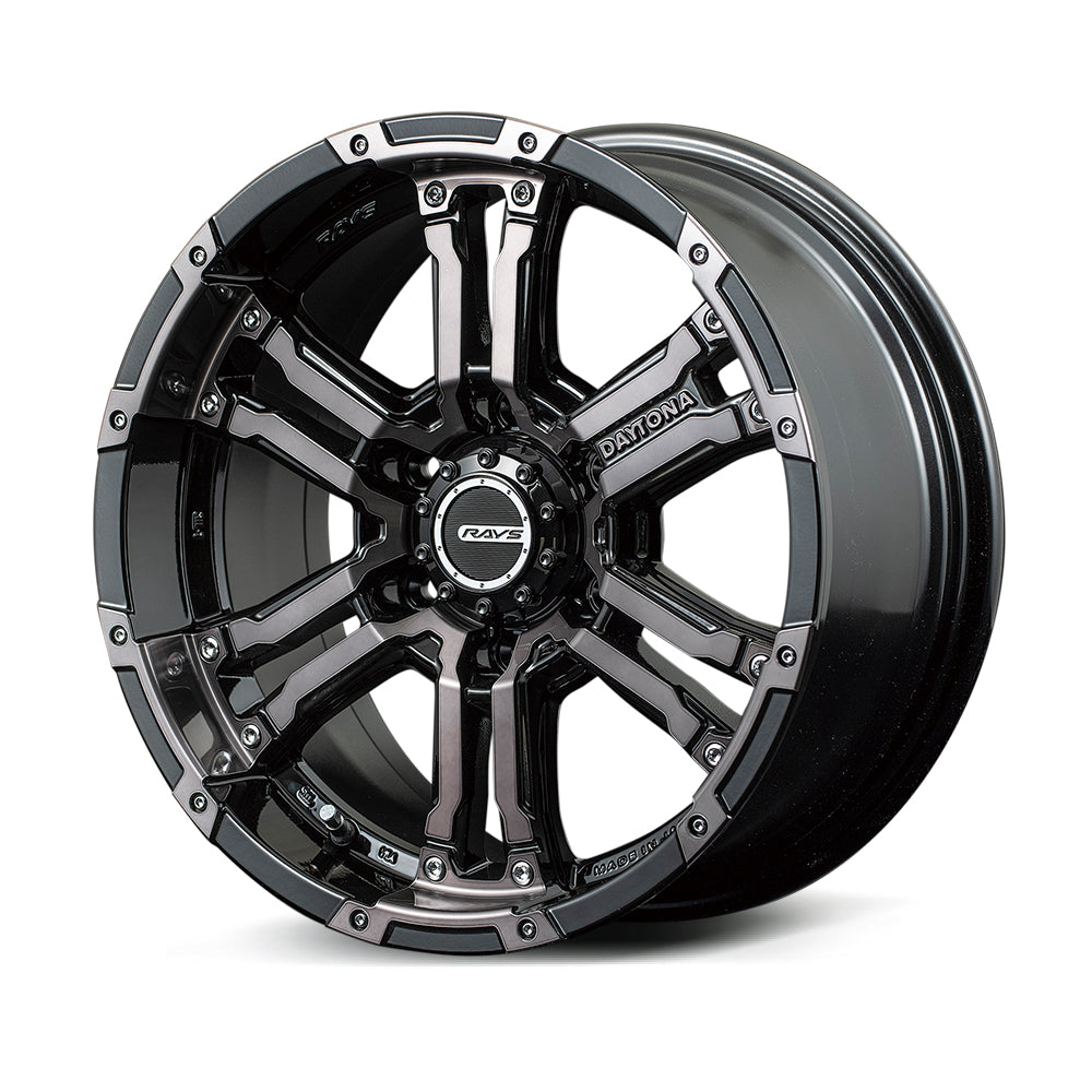 RAYS TEAM DAYTONA FDX COLLECTION 17X8J +20 6X139.7 CLEAR BLACK (K1) 38837802016K1