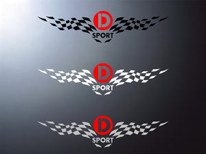 D-SPORT STICKERS & PATCHES CUT LETTER STICKER SMALL BLACK FOR  08237-BK