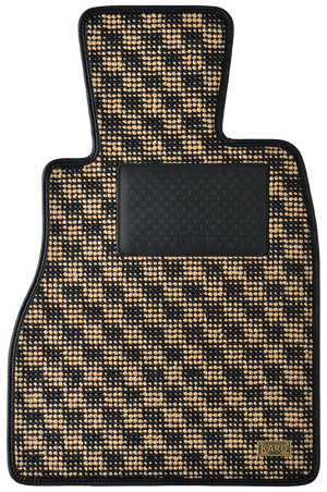 KARO FLAXY BRILLIANT BEIGE LUGGAGE MATS FOR TOYOTA KRUGER ACU MCU2#W FLAXY-1871-BEIGE