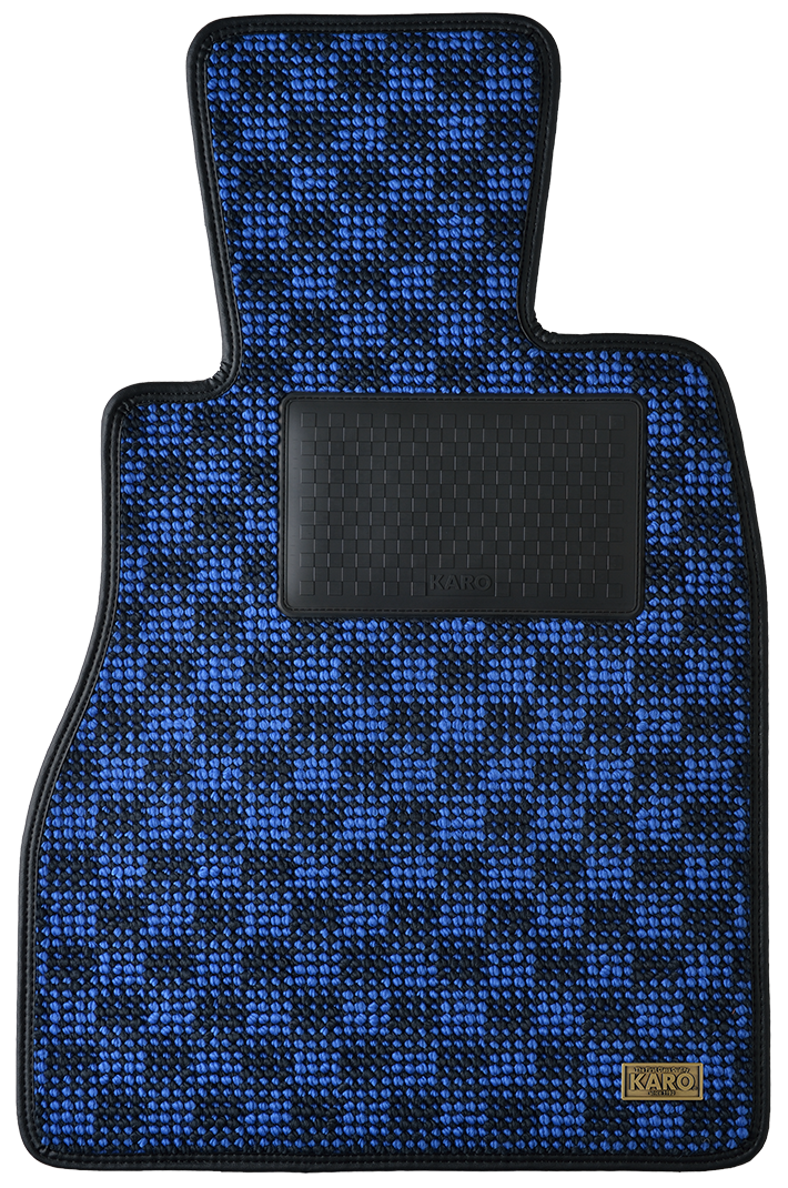 KARO FLAXY BRILLIANT BLUE FLOOR MATS FOR MERCEDES BENZ G-Class W463 FLAXY-3434-BLUE