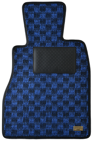 KARO FLAXY BRILLIANT BLUE FLOOR MATS FOR TOYOTA PROGRESS JCG10 11 FLAXY-1037-BLUE