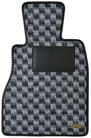 KARO FLAXY BRILLIANT GRAY FLOOR MATS FOR VOLKSWAGEN SCIROCCO 13C FLAXY-2614-GRAY