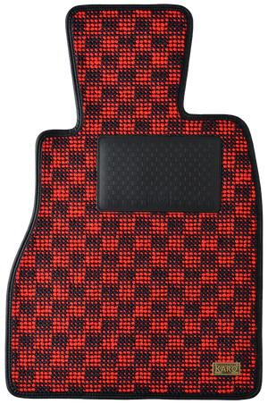 KARO FLAXY BRILLIANT RED LUGGAGE MATS FOR MERCEDES BENZ C-CLASS W203 FLAXY-1529-RED