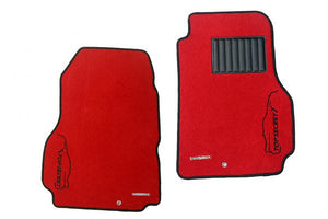 TOP SECRET ORIGINAL FLOOR MATS RED PRECIOUS F SPECIFICATION FOR NISSAN SKYLINE GT-R BNR32 TOP-SECRET-00143