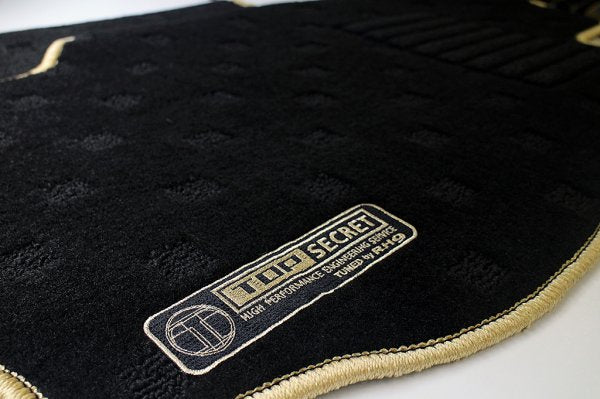 TOP SECRET ORIGINAL FLOOR MATS FRONT SET FOR NISSAN SKYLINE GT-R BNR32 TOP-SECRET-00408