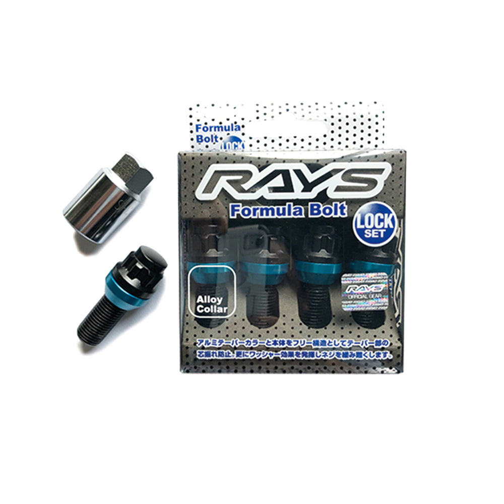 RAYS FORMULA LOCK BOLT 17HEX 14X1.5 38MM BK 13R 4PC (BLACK) 7414000013436