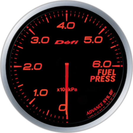 DEFI ADVANCE BF FUEL PRESSURE GAUGE AMBER RED FOR  DF10302