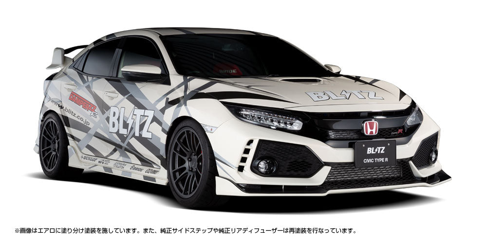 BLITZ FRONT LIP SPOILER FRP UNPAINTED FOR HONDA CIVIC TYPE R FK8 K20C 60361