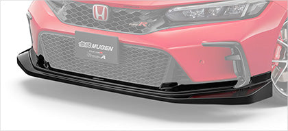 MUGEN FRONT UNDER SPOILER BERLINA BLACK FOR HONDA CIVIC TYPE R FL5 71110-XNRC-K0S0-BG