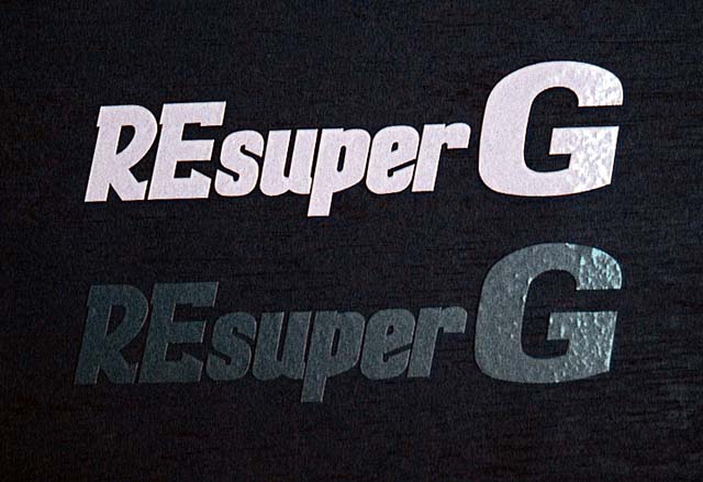 RE-AMEMIYA RE SUPERG STICKER BLACK 14CM FOR  G0S038090B043