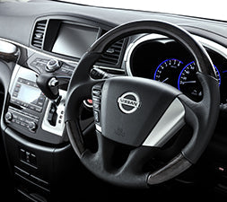 KENSTYLE STEERING WHEEL BLACK JAPANESE PAPER STYLE LEATHER COMBINATION FOR  NA03