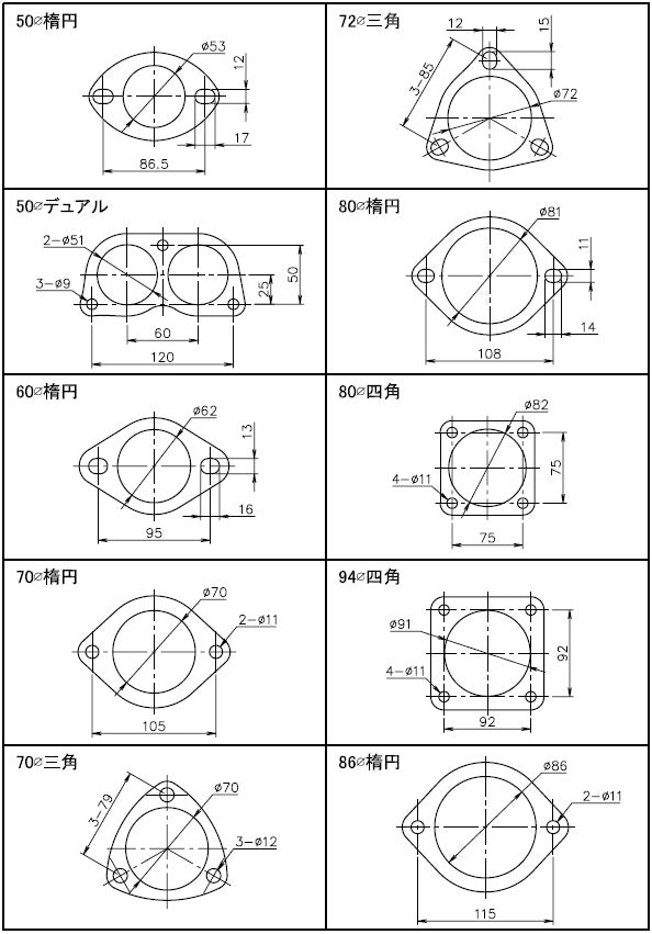 GREDDY MUFFLER GASKET 86PHI OVAL FOR 11000317