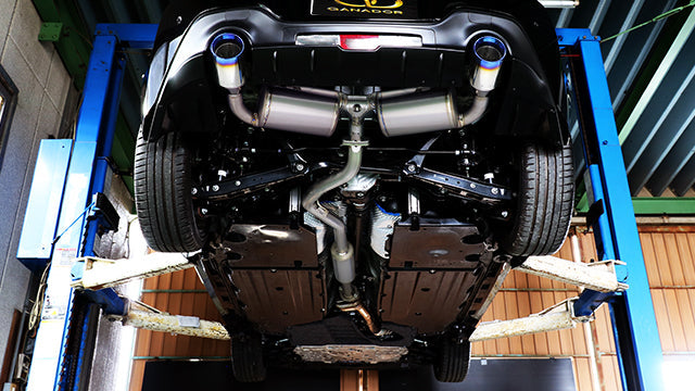 GANADOR VERTEX SPORTS EXHAUST POLISHED TIP FOR TOYOTA GR86 ZD8 SUBARU BRZ ZD8 FA24 GDS-415TPO