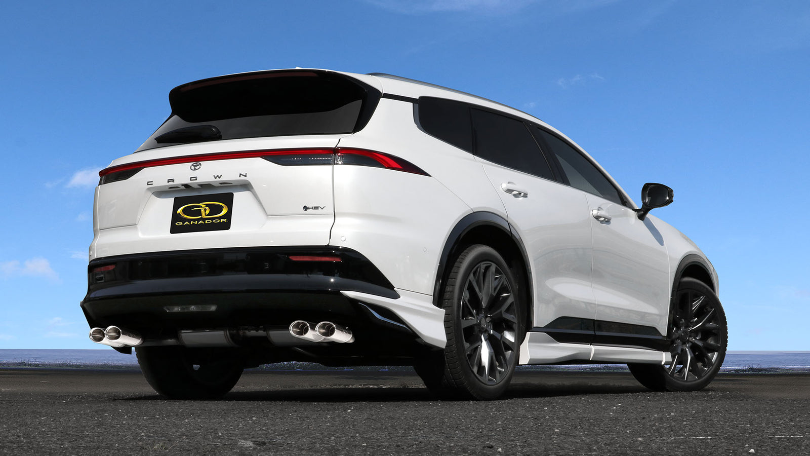 GANADOR VERTEX PREMIUM EXHAUST FOR TOYOTA CROWN ESTATE HEV AZSH38W 4WD MODELLISTA AT A25A-FXS 2.487CC GDS-660