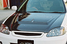 FIRST MOLDING AERO BONNET CARBON FRP FOR HONDA CIVIC EK9 KOUKI FIRST-MOLDING-00002