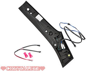 CRYSTAL EYE FIBER TAIL TUBE LED TAIL LAMP HIGH GRADE TYPE BLACK SMOKE FOR HONDA FIT GK GP L141BS
