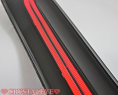 CRYSTAL EYE FIBER TAIL TUBE LED TAIL LAMP HIGH GRADE TYPE BLACK SMOKE FOR HONDA FIT GK GP L141BS