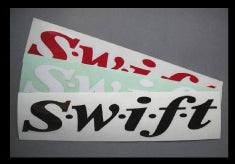 SWIFT TOHATSU SPRINGS STICKER 250x40mm RED