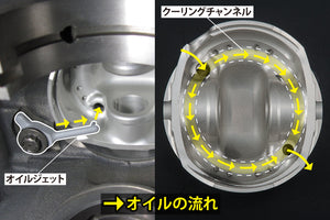 REIMAX GR.A FORGED PISTON KIT WITH COOLING CHANNEL 86 FOR NISSAN SKYLINE GT-R R32 R33 R34 A2011-FAA00