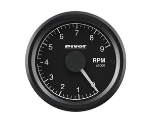 PIVOT GT GAUGE-52 TACHOMETER GAUGE WHITE LIGHT GST-5